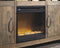 Trinell - Brown - 2 Pc. - 63" Tv Stand With Fireplace Insert Glass/stone-Washburn's Home Furnishings