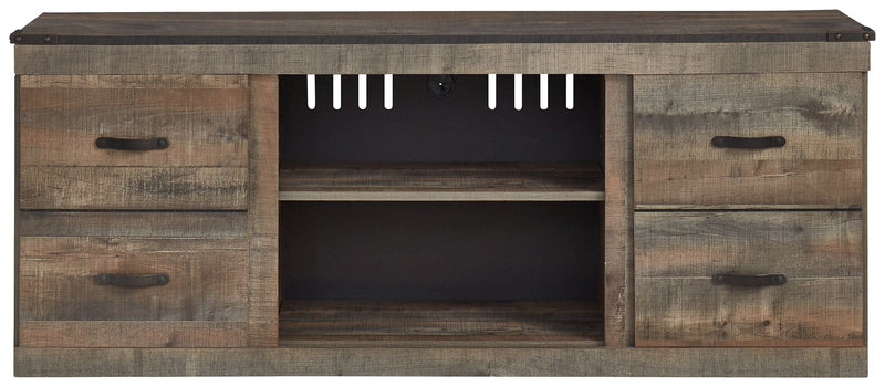 Trinell - Brown Dark - Tv Stand W/fireplace Option - 60" X 14.8" X 24.33"-Washburn's Home Furnishings