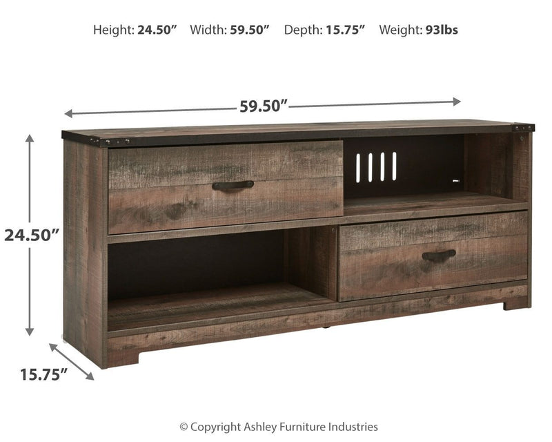 Trinell - Brown - Large Tv Stand-Washburn's Home Furnishings