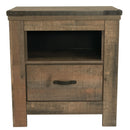 Trinell - Brown - One Drawer Night Stand-Washburn's Home Furnishings