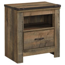 Trinell - Brown - One Drawer Night Stand-Washburn's Home Furnishings