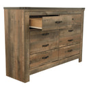 Trinell - Brown - Six Drawer Dresser-Washburn's Home Furnishings