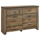 Trinell - Brown - Six Drawer Dresser-Washburn's Home Furnishings