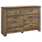 Trinell - Brown - Six Drawer Dresser-Washburn's Home Furnishings