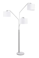 Trio Drum Shade Floor Lamp - White-Washburn's Home Furnishings