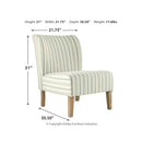 Triptis - Cream/blue - Accent Chair-Washburn's Home Furnishings