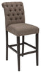 Tripton - Graphite - Bar Height Bar Stool (set Of 2)-Washburn's Home Furnishings