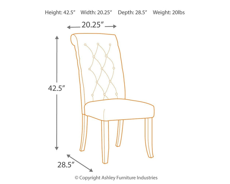 Tripton - Graphite - Dining Chair (set Of 2)-Washburn's Home Furnishings