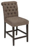 Tripton - Graphite - Upholstered Barstool (2/cn)-Washburn's Home Furnishings