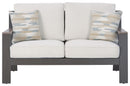 Tropicava - Taupe/white - Loveseat W/cushion-Washburn's Home Furnishings