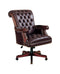 Tufted Adjustable Height Office Chair - Brown-Washburn's Home Furnishings