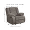 Tulen - Gray - Rocker Recliner-Washburn's Home Furnishings