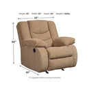 Tulen - Mocha - Rocker Recliner-Washburn's Home Furnishings