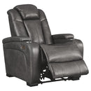 Turbulance - Quarry - Pwr Recliner/adj Headrest-Washburn's Home Furnishings