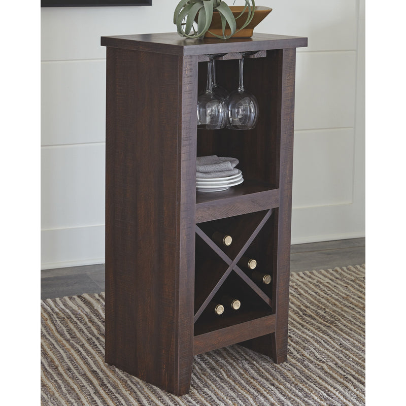 Turnley - Brown - Wine Cabinet-Washburn's Home Furnishings