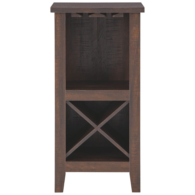 Turnley - Brown - Wine Cabinet-Washburn's Home Furnishings