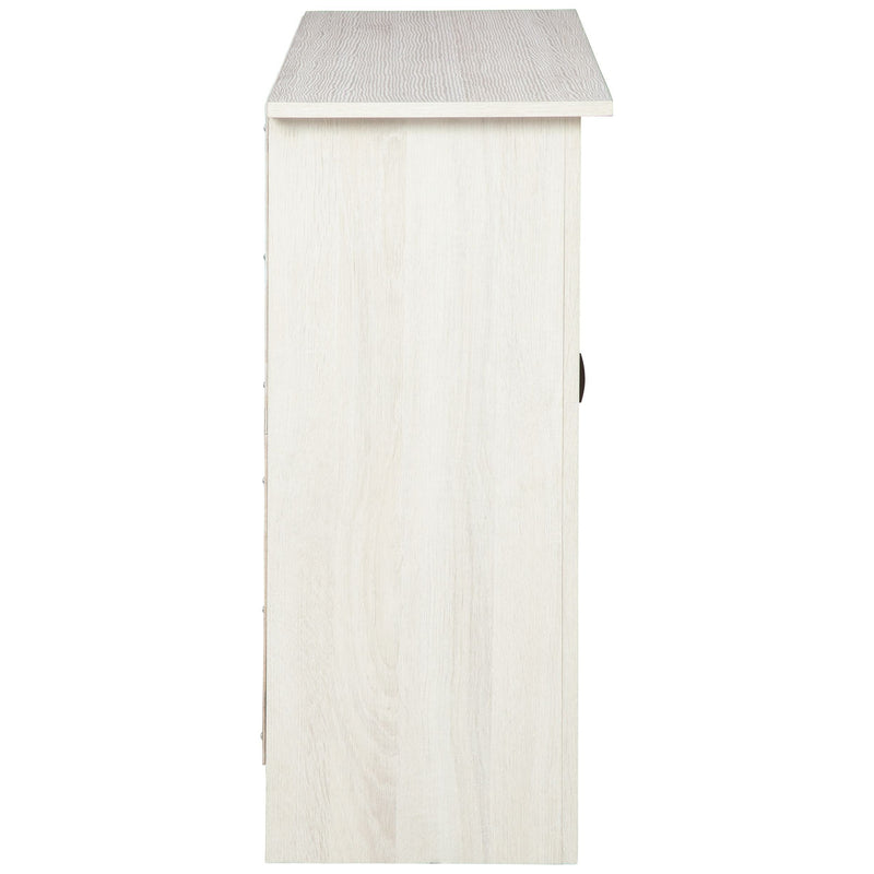 Turnley - Distressed White - Accent Cabinet-Washburn's Home Furnishings