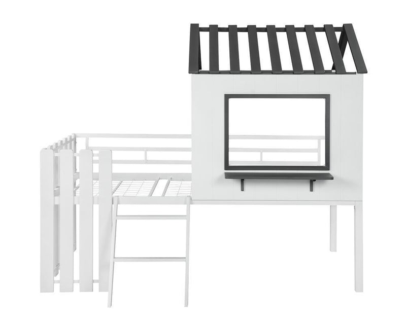 Twin Loft Bed - White-Washburn's Home Furnishings