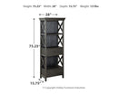 Tyler - Black/gray - Display Cabinet-Washburn's Home Furnishings