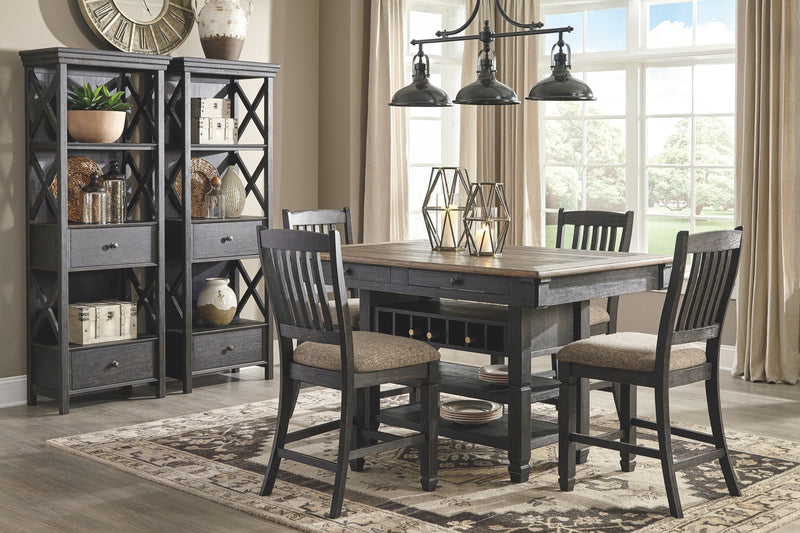 Tyler - Black/gray - Display Cabinet-Washburn's Home Furnishings