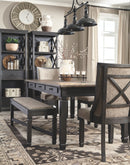 Tyler - Black/gray - Display Cabinet-Washburn's Home Furnishings