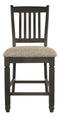 Tyler - Black/grayish Brown - Counter Height Bar Stool (set Of 2)-Washburn's Home Furnishings