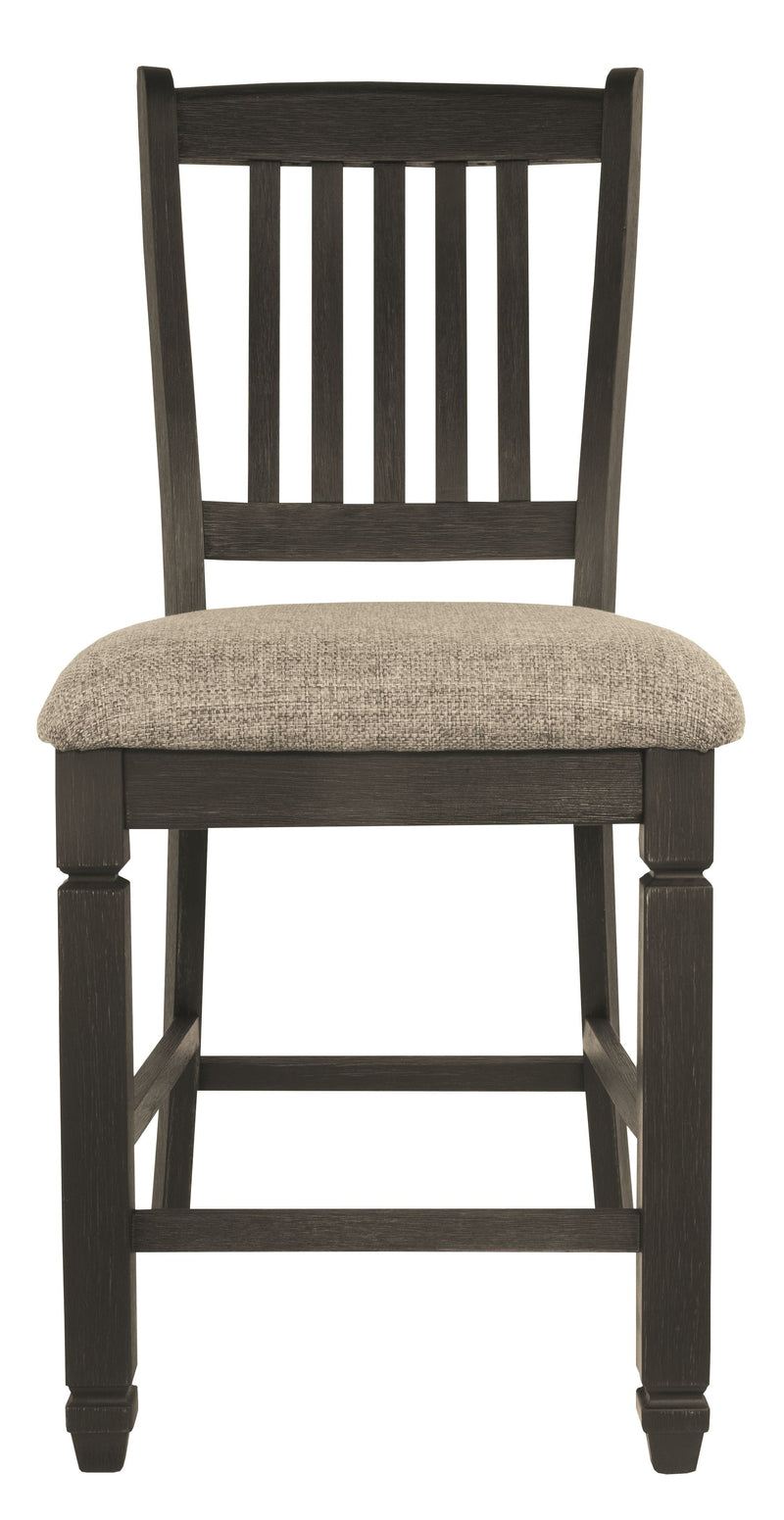 Tyler - Black/grayish Brown - Counter Height Bar Stool (set Of 2)-Washburn's Home Furnishings