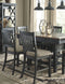 Tyler - Black/grayish Brown - Counter Height Bar Stool (set Of 2)-Washburn's Home Furnishings