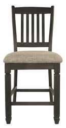 Tyler - Black/grayish Brown - Counter Height Bar Stool (set Of 2)-Washburn's Home Furnishings