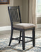 Tyler - Black/grayish Brown - Counter Height Bar Stool (set Of 2)-Washburn's Home Furnishings