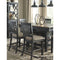 Tyler Creek - Black/Grayish Brown - Upholstered Barstool-Washburn's Home Furnishings