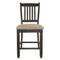 Tyler Creek - Black/Grayish Brown - Upholstered Barstool-Washburn's Home Furnishings