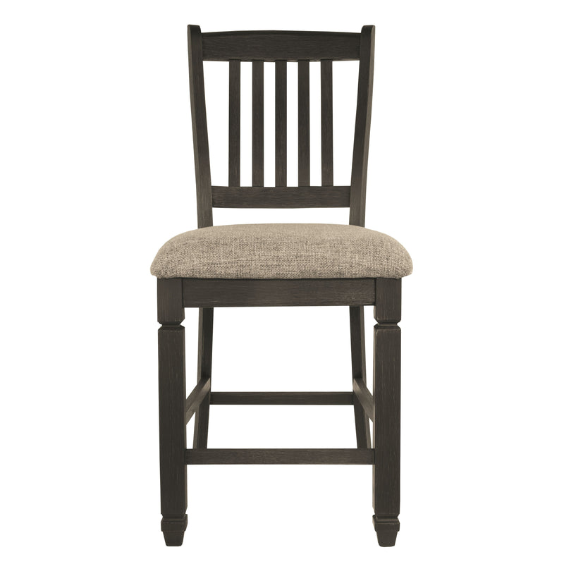 Tyler Creek - Black/Grayish Brown - Upholstered Barstool-Washburn's Home Furnishings