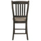 Tyler Creek - Black/Grayish Brown - Upholstered Barstool-Washburn's Home Furnishings