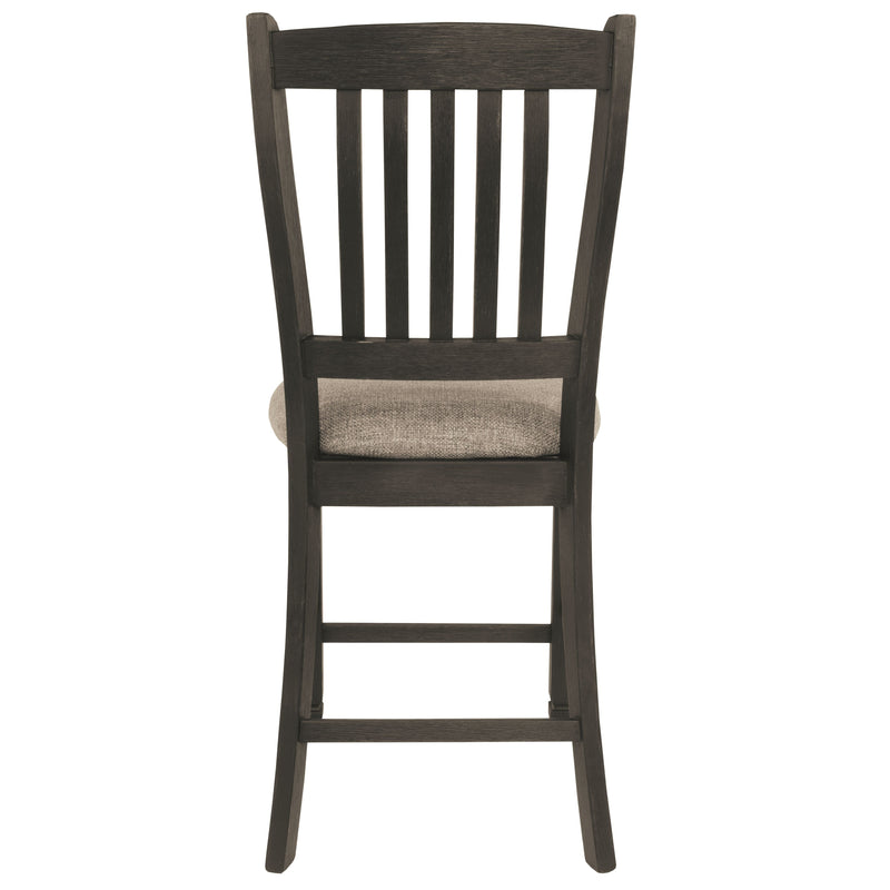 Tyler Creek - Black/Grayish Brown - Upholstered Barstool-Washburn's Home Furnishings