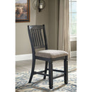 Tyler Creek - Black/Grayish Brown - Upholstered Barstool-Washburn's Home Furnishings