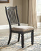 Tyler Creek - Black/grayish Brown - Dining Chair (set Of 2) - Slatback-Washburn's Home Furnishings