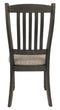 Tyler Creek - Black/grayish Brown - Dining Chair (set Of 2) - Slatback-Washburn's Home Furnishings