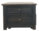 Tyler - Grayish Brown/black - Lift Top Cocktail Table-Washburn's Home Furnishings