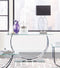 U-shaped Sofa Table - Pearl Silver-Washburn's Home Furnishings