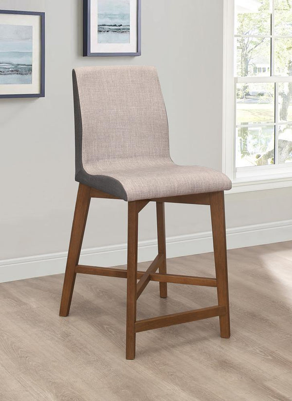 Upholstered Counter Height Stool - Pearl Silver-Washburn's Home Furnishings