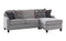 Upholstered Cushion Back Sectional - Pearl Silver-Washburn's Home Furnishings