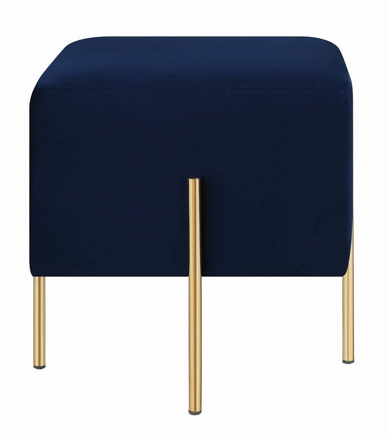 Upholstered Ottoman - Blue-Washburn's Home Furnishings