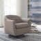 Upshur - Taupe - Swivel Glider Accent Chair-Washburn's Home Furnishings