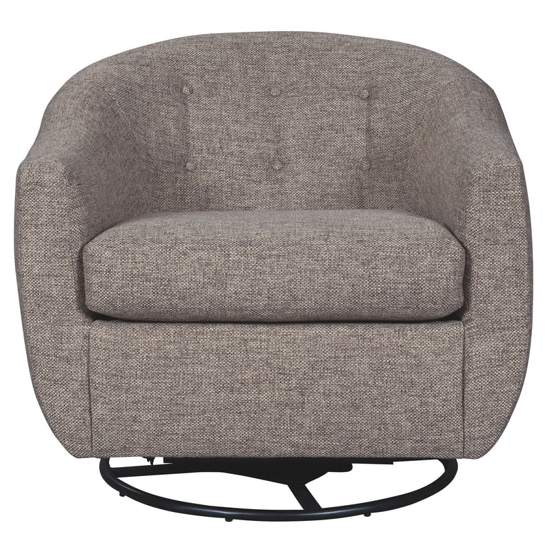 Upshur - Taupe - Swivel Glider Accent Chair-Washburn's Home Furnishings