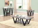 V-shaped Sofa Table - Black-Washburn's Home Furnishings