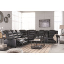 Vacherie - Black - Reclining Sofa 3 Pc Sectional-Washburn's Home Furnishings