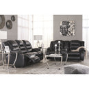 Vacherie - Black - Reclining Sofa-Washburn's Home Furnishings