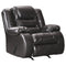 Vacherie - Black - Rocker Recliner-Washburn's Home Furnishings