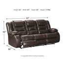 Vacherie - Chocolate - Reclining Sofa-Washburn's Home Furnishings